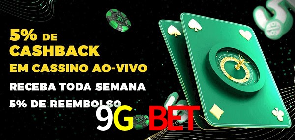 Promoções do cassino ao Vivo 9G Bet